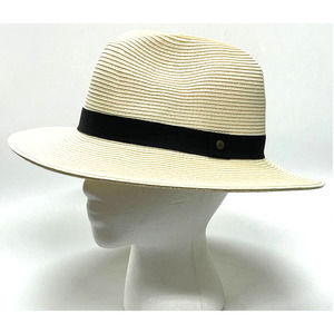 Sunday Cream Panama Hat with Black Band